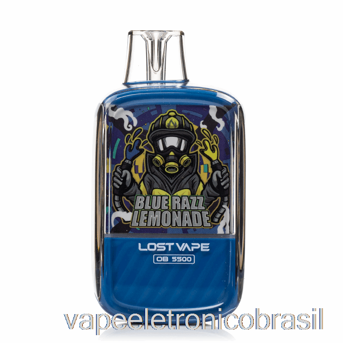 Vape Eletronico Vape Perdido Ob5500 Limonada Azul Razz Descartável